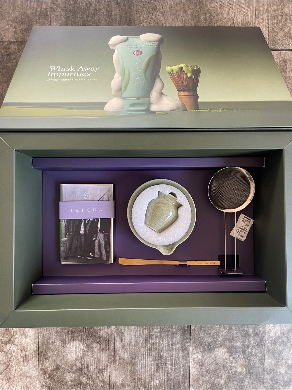 Tatcha Matcha Foam Cleanse - Set A1 Organic 20g Tin pr package